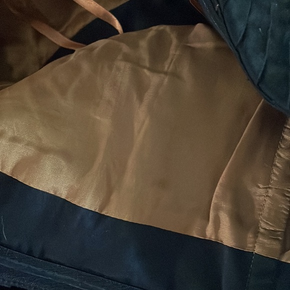 Floreat enchanted floral embroidered black strapless dress for Anthro - Picture 6 of 7